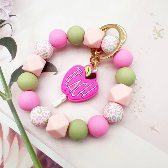 Hand Crafted Accessories Teacher Appreciation Keychain Wristlet